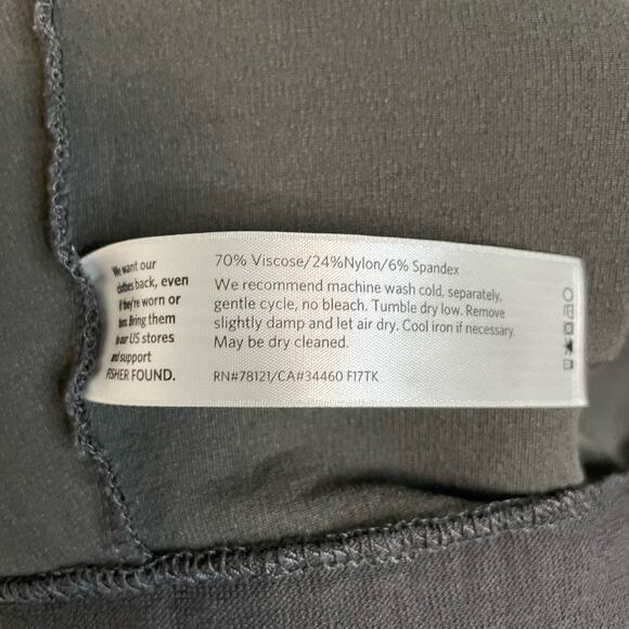 Eileen Fisher Gray Pants XL Womens Pull On Casual Career Lightweight - Picture 7 of 7